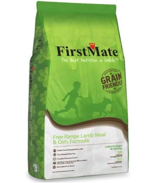 FirstMate Grain Friendly Free Range Lamb & oats Formula Dog 25lbs