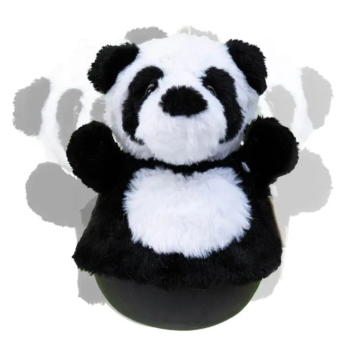 Tall Tails Panda Roly Poly Dog Toy 8"