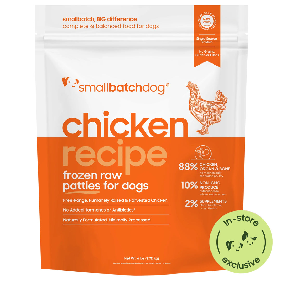 Small Batch Dog Frozen Chicken Sliders 6# - SFW
