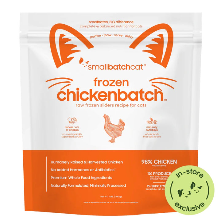 Small Batch Cat Frozen Chicken Sliders 3lbs - SFW