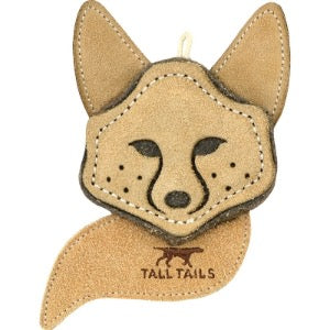 Tall Tails Dog Scrappy Critter Leather Fox 4"