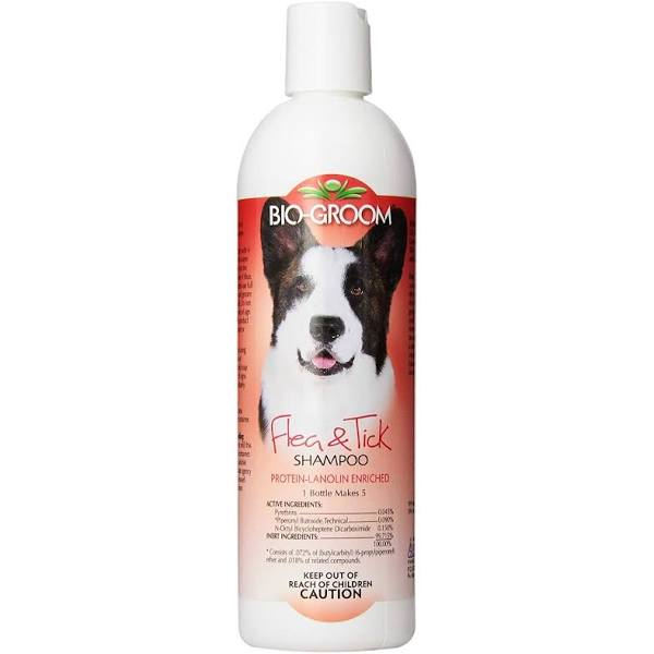 Bio Groom Dog & Cat Flea & Tick Shampoo - 12 oz