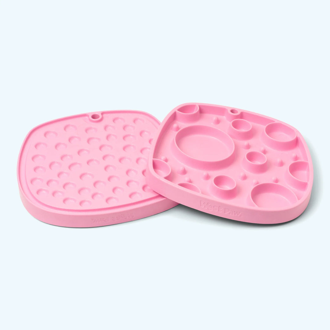 West Paw Waves Feast Slow Feeder & Lick Mat Bubblegum