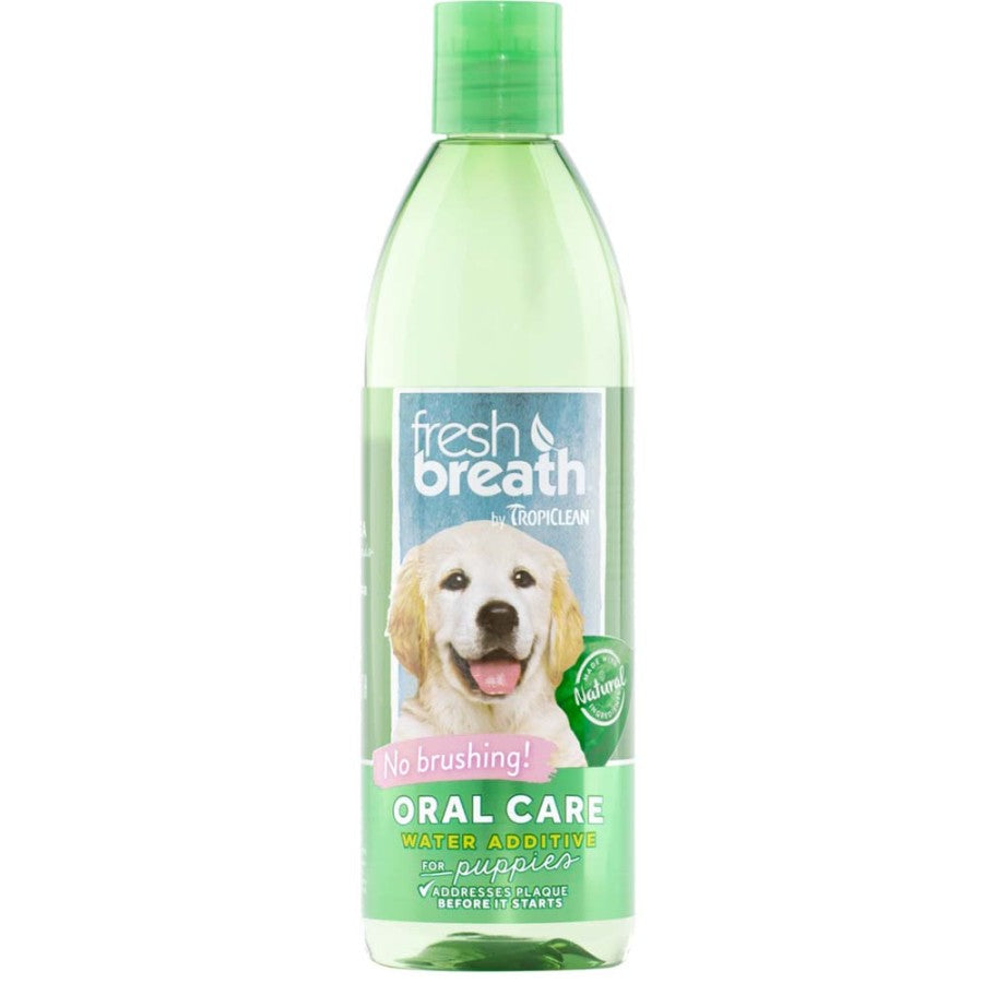 TropiClean Fresh Breath Oral Care Water Additive for Puppies 16 fl oz