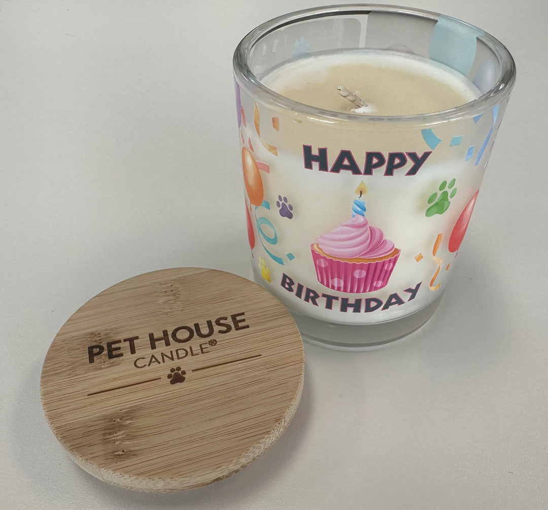 PET HOUSE CANDLE HAPPY BIRTHDAY LARGE