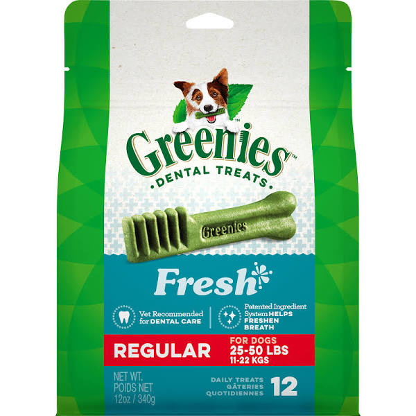 Greenies Fresh Regular Dog Dental Treats - 12 oz