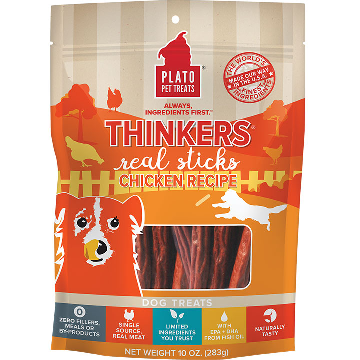 PLATO DOG THINKERS CHICKEN 10OZ