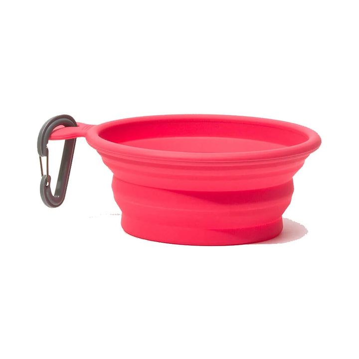 MESSY MUTTS DOG COLLAPSIBLE Pink BOWL