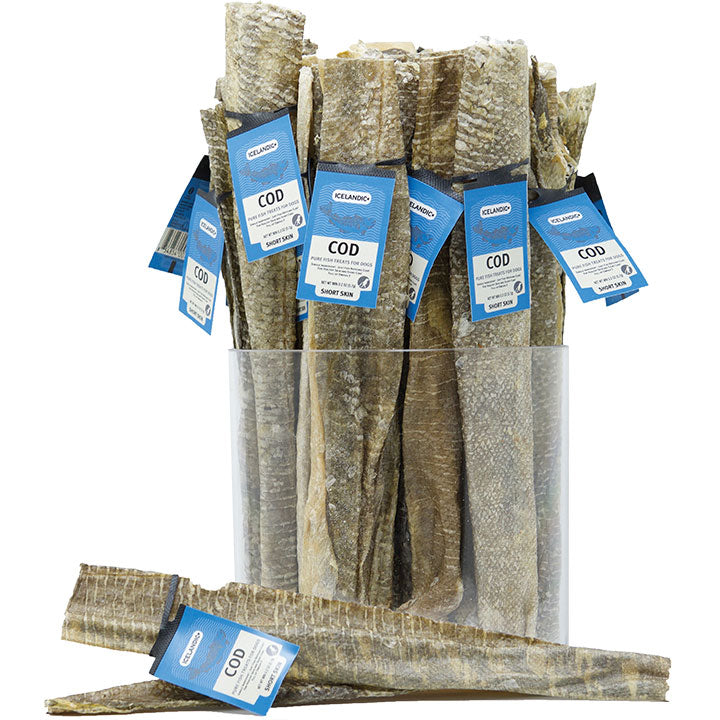 ICELANDIC DOG COD SHORT SKIN STRIPS