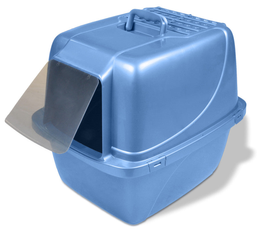 Van Ness Plastics Enclosed Cat Litter Box Blue - Extra-Giant