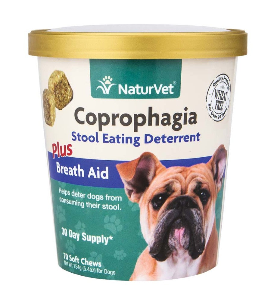 NaturVet Coprophagia Stool Eating Deterrent Soft Chews 70 Soft Chews