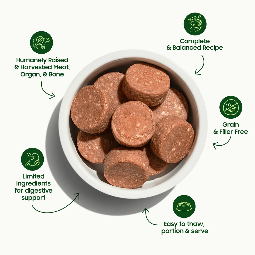 Small Batch Dog Frozen Rabbit Patties 6lbs - SFW