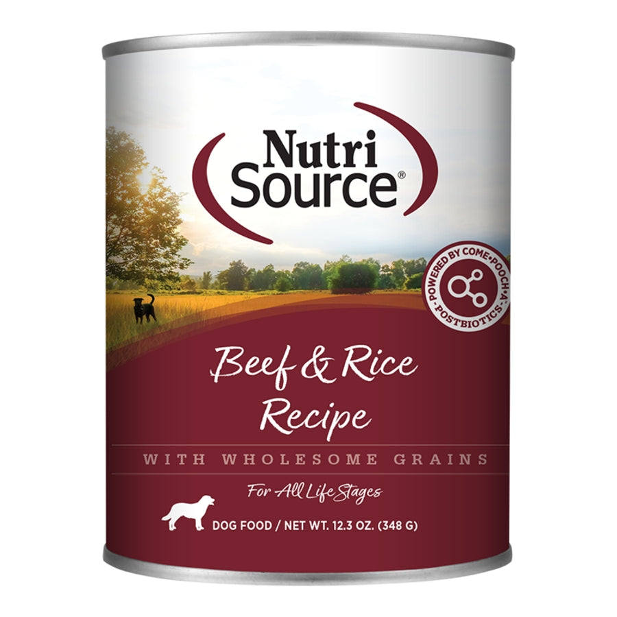 NutriSource Dog Beef &Rice 12.3oz