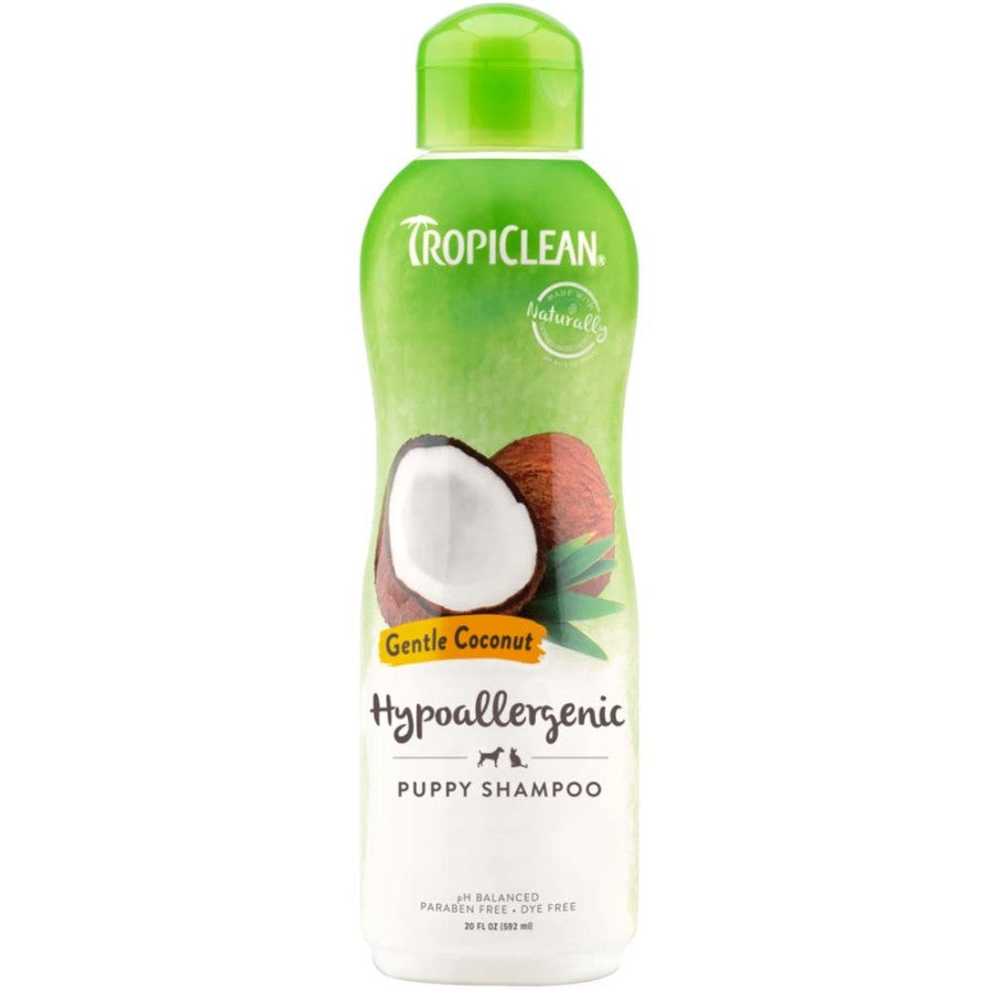 TropiClean Gentle Coconut Hypoallergenic Puppy and Kitten Shampoo 20 fl oz