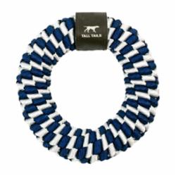 Tall Tails Dog Braided Ring Navy 6"