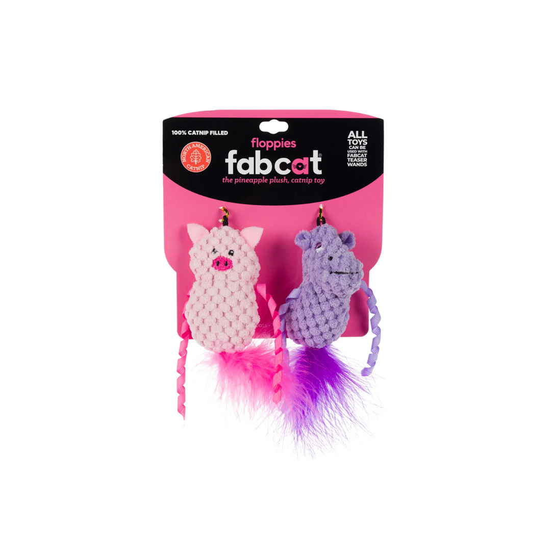 FABCAT CAT FLOPPY HIPPO + PIG 2 PACK