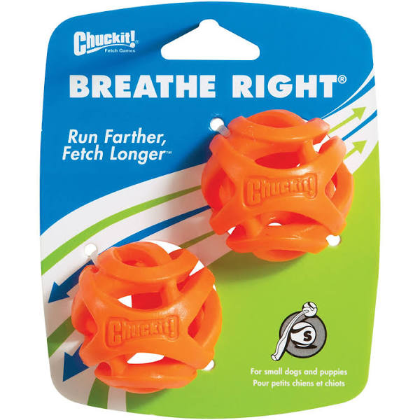 Chuckit! Breathe Right Fetch Ball 2-Pack - Small